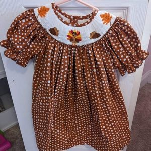 Smocked Thanksgiving Dress